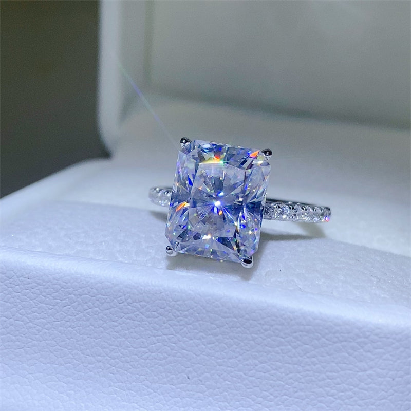Aura Stylo - 5 Carat Moissanite Zircon 925 Sterling Silver Ring