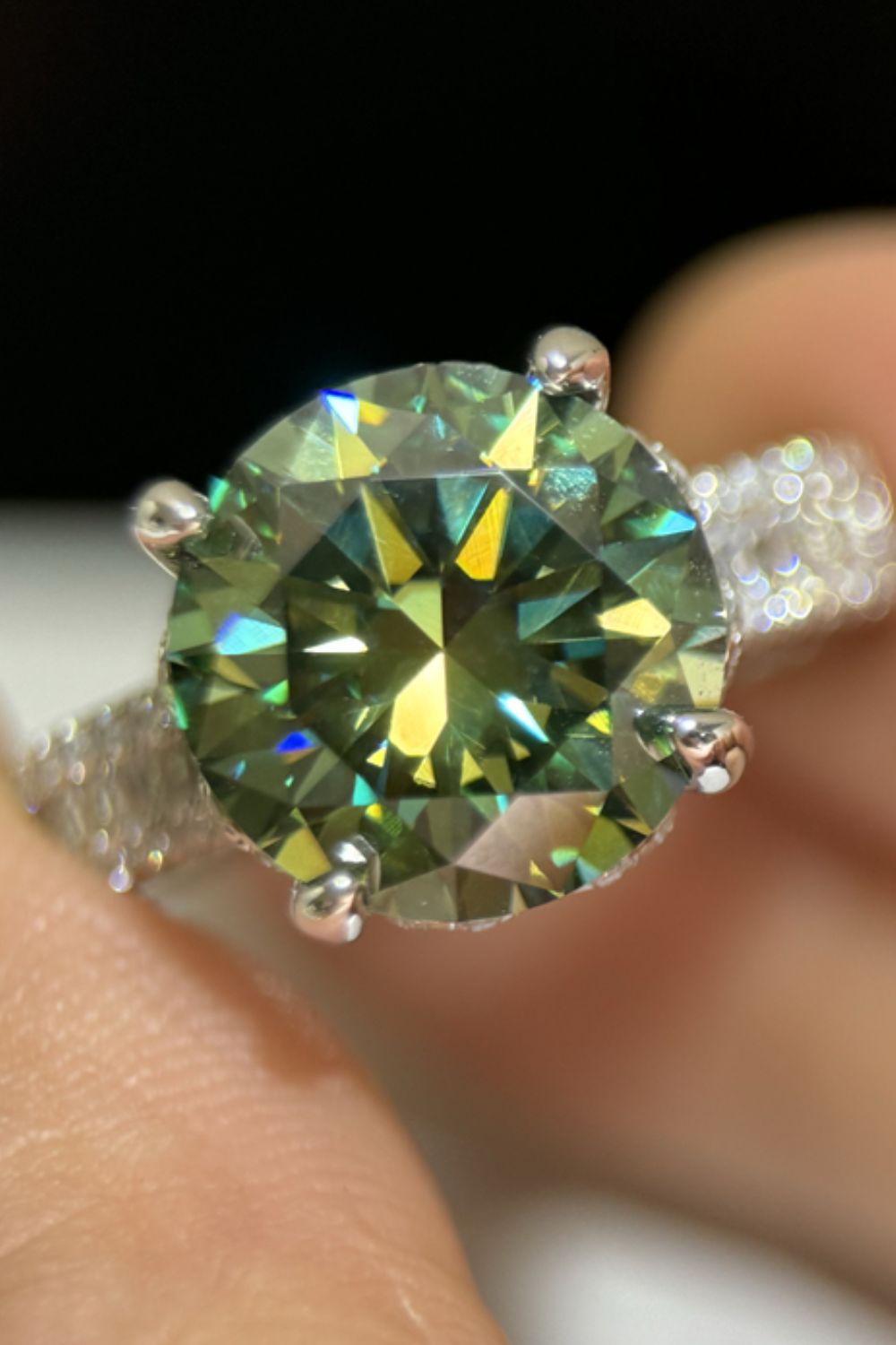 Aura Stylo - 5 Carat Moissanite 925 Sterling Silver Ring