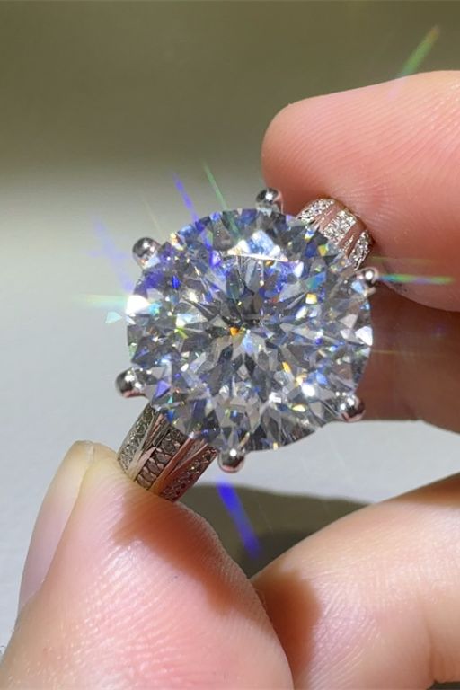 Aura Stylo - 5 Carat Moissanite 925 Sterling Silver Ring