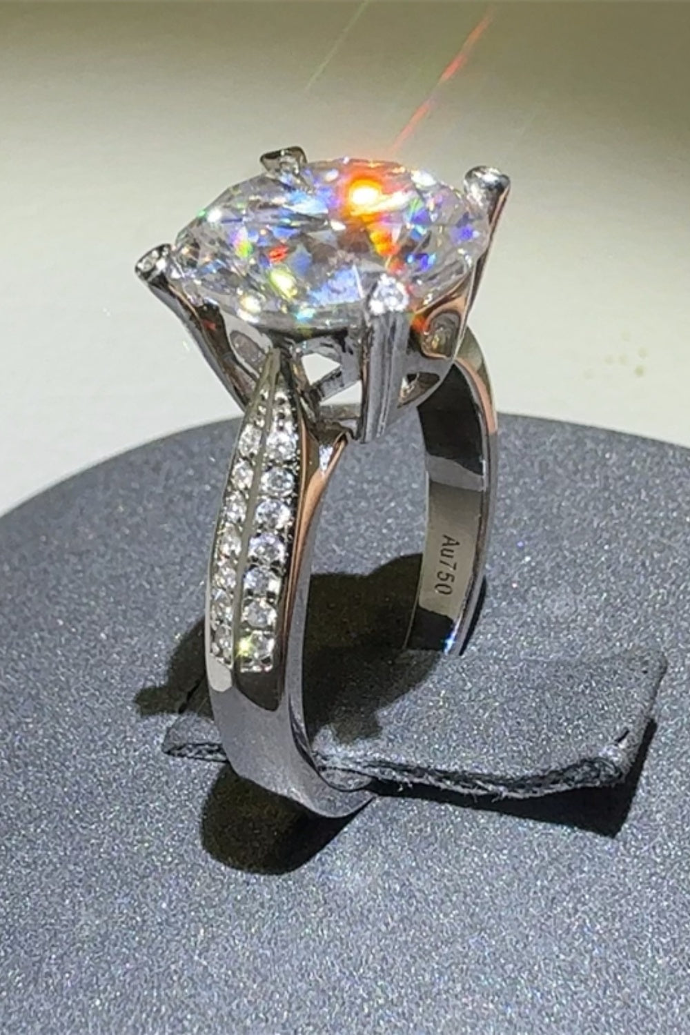 Aura Stylo - 5 Carat Moissanite 925 Sterling Silver Ring