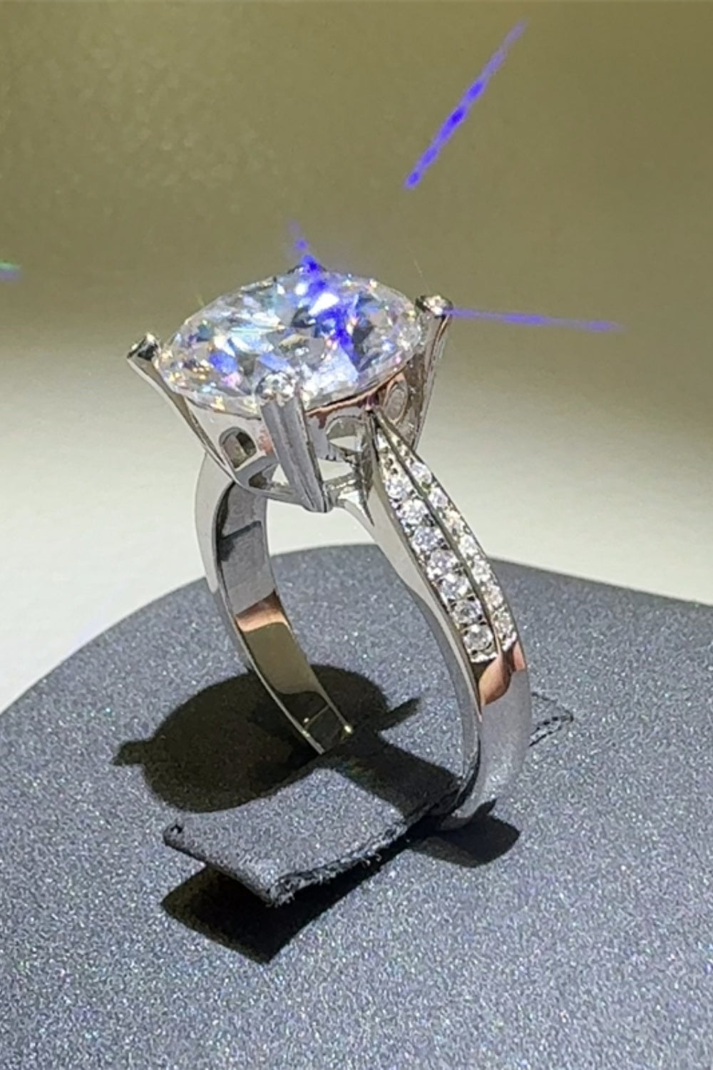 Aura Stylo - 5 Carat Moissanite 925 Sterling Silver Ring