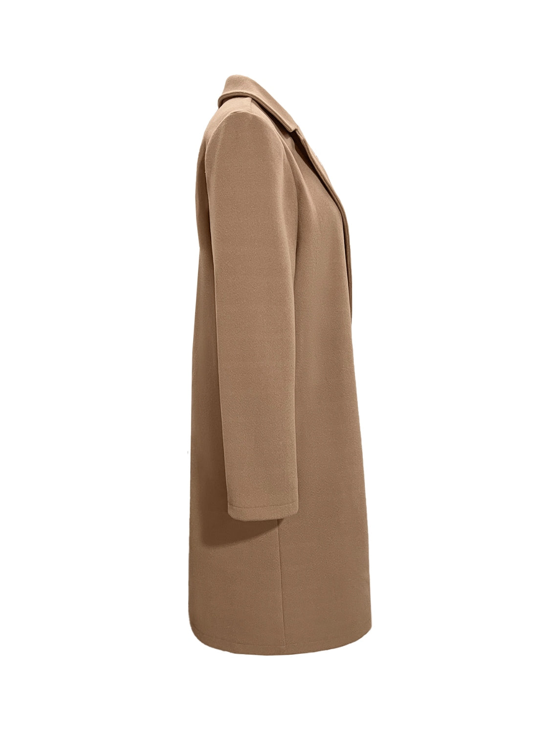 Aura Stylo - Collared Neck Button Up Long Sleeve Coat