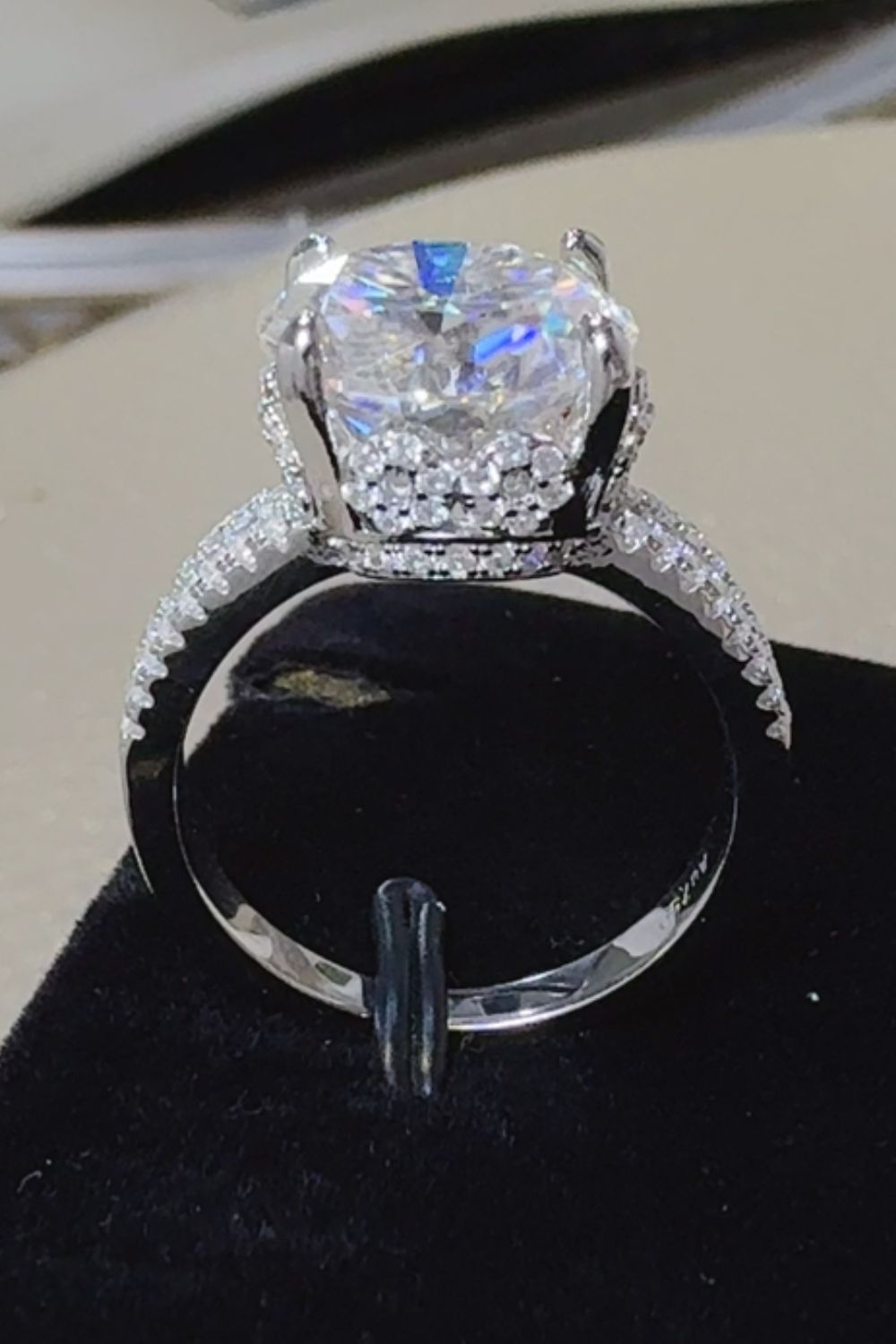 Aura Stylo - 5 Carat Moissanite 925 Sterling Silver Ring