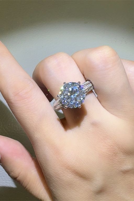Aura Stylo - 5 Carat Moissanite 925 Sterling Silver Ring