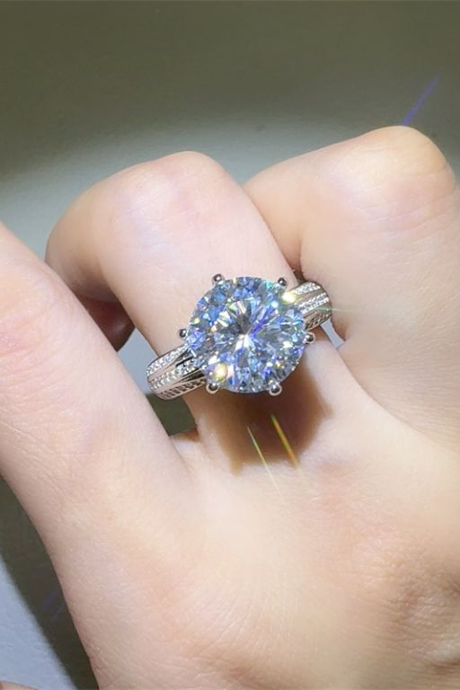 Aura Stylo - 5 Carat Moissanite 925 Sterling Silver Ring