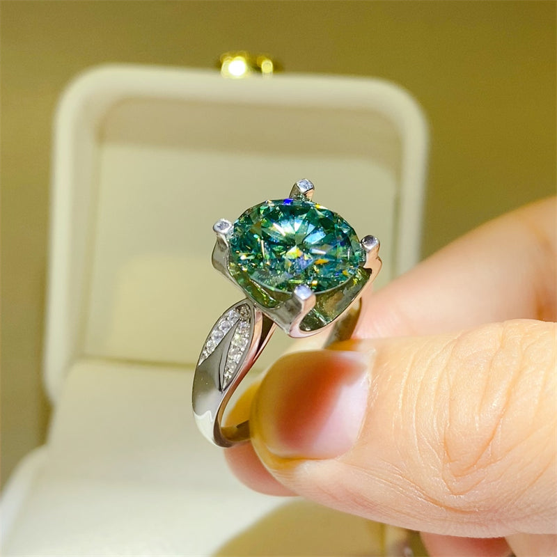 Aura Stylo - 5 Carat Moissanite Zircon 925 Sterling Silver Ring
