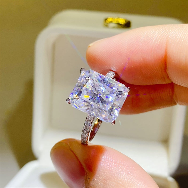 Aura Stylo - 5 Carat Moissanite Zircon 925 Sterling Silver Ring