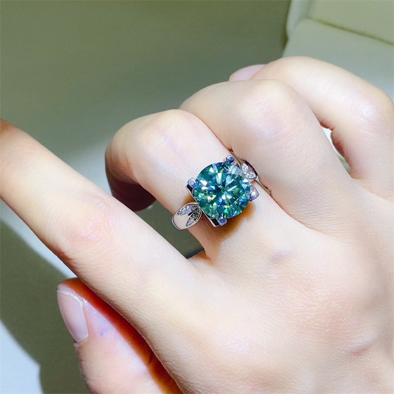 Aura Stylo - 5 Carat Moissanite Zircon 925 Sterling Silver Ring