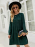 Aura Stylo - Cable-Knit Long Sleeve Sweater Dress