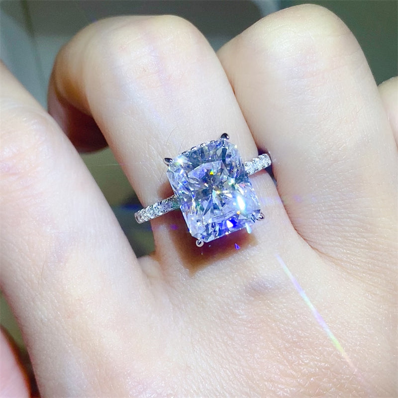 Aura Stylo - 5 Carat Moissanite Zircon 925 Sterling Silver Ring